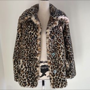 NWOT The Kooples leopard coat